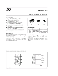 Datasheet M74HCT02 manufacturer STMicroelectronics